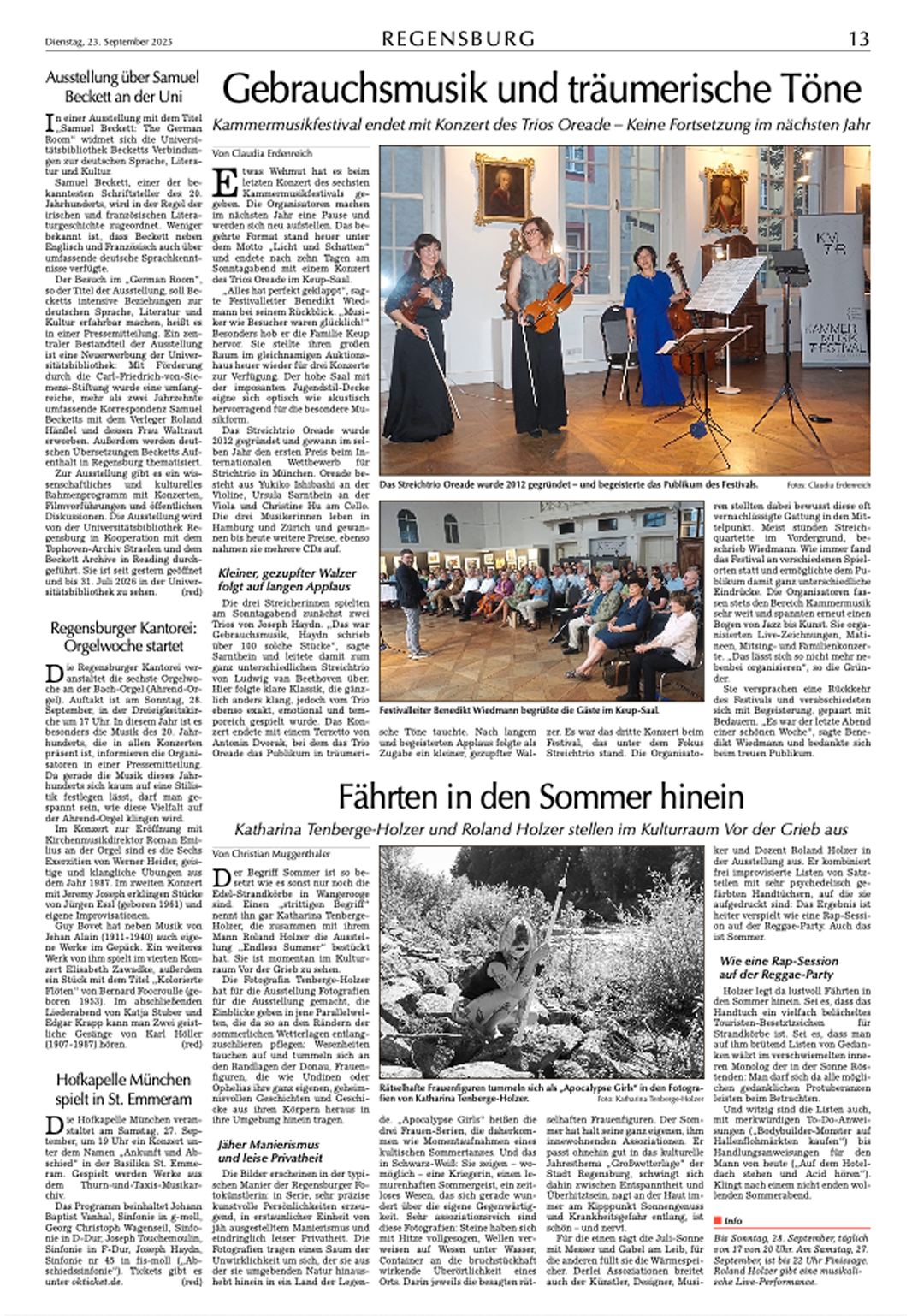 Gebrauchsmusik und träumerische Töne